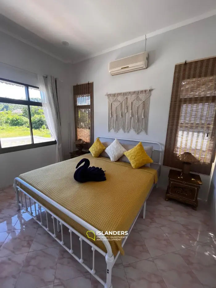 2 bedroom pool villa with a picturesque view