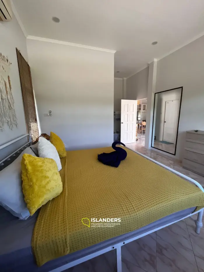 2 bedroom pool villa with a picturesque view