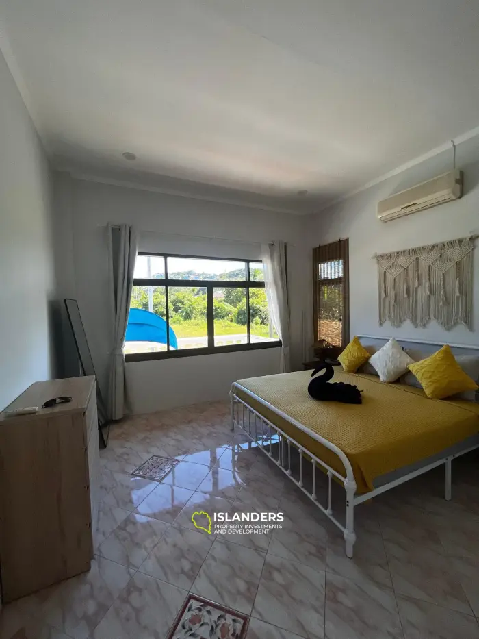 2 bedroom pool villa with a picturesque view