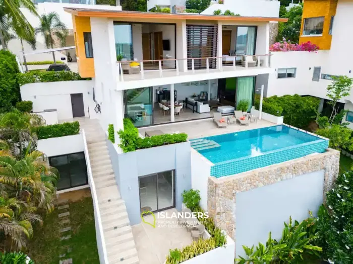Panoramic pool villa 4 bedrooms in a good area