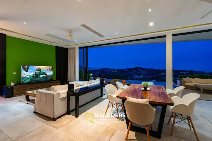 Panoramic pool villa 4 bedrooms in a good area