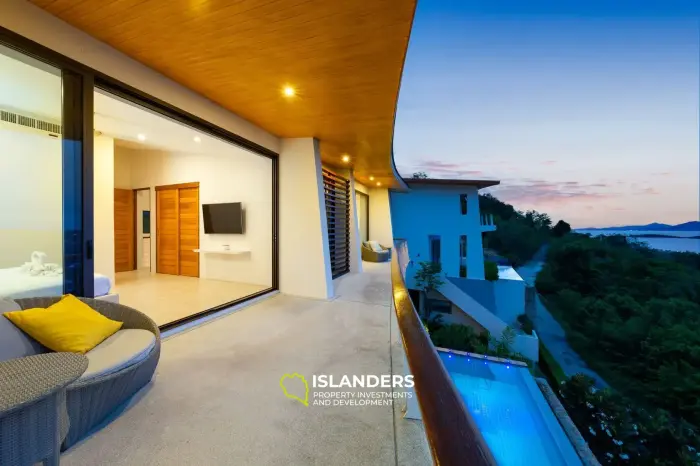 Panoramic pool villa 4 bedrooms in a good area
