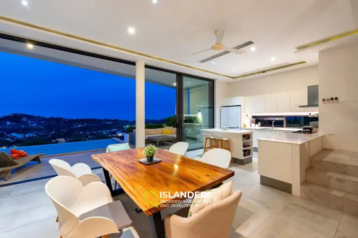 Panoramic pool villa 4 bedrooms in a good area