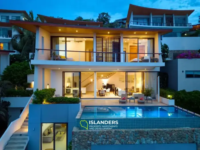 Panoramic pool villa 4 bedrooms in a good area