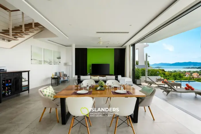 Panoramic pool villa 4 bedrooms in a good area