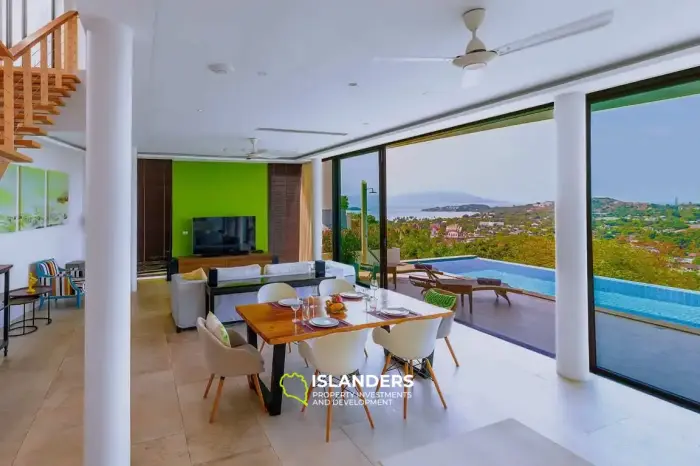 Panoramic pool villa 4 bedrooms in a good area