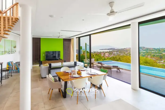 Panoramic pool villa 4 bedrooms in a good area