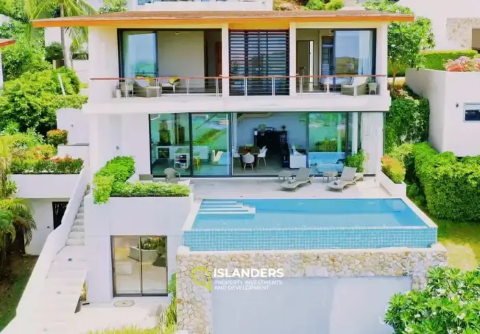 Panoramic pool villa 4 bedrooms in a good area
