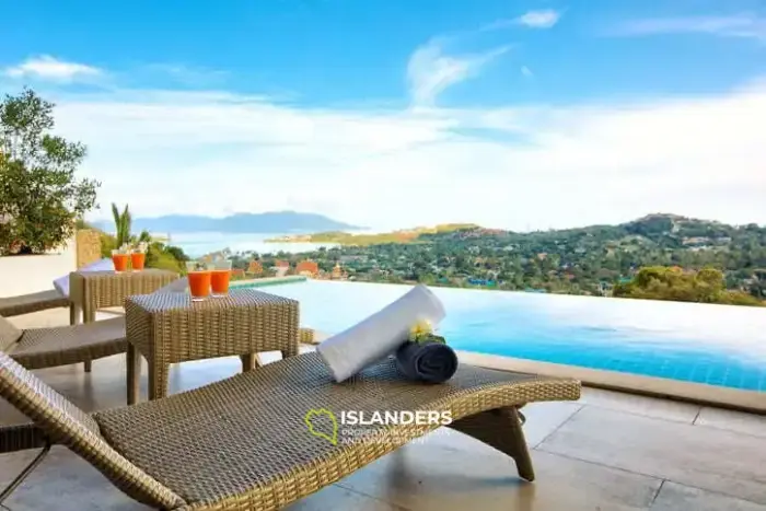 Panoramic pool villa 4 bedrooms in a good area