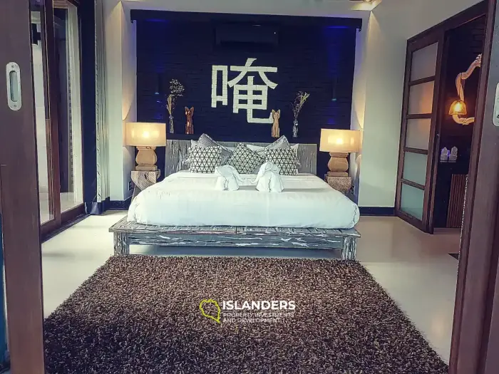 Villa avec piscine et 3 chambres de style balinais