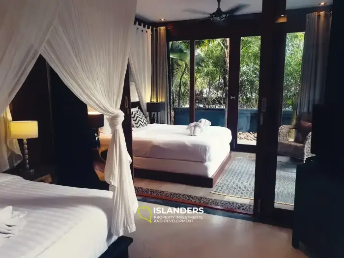 Villa avec piscine et 3 chambres de style balinais