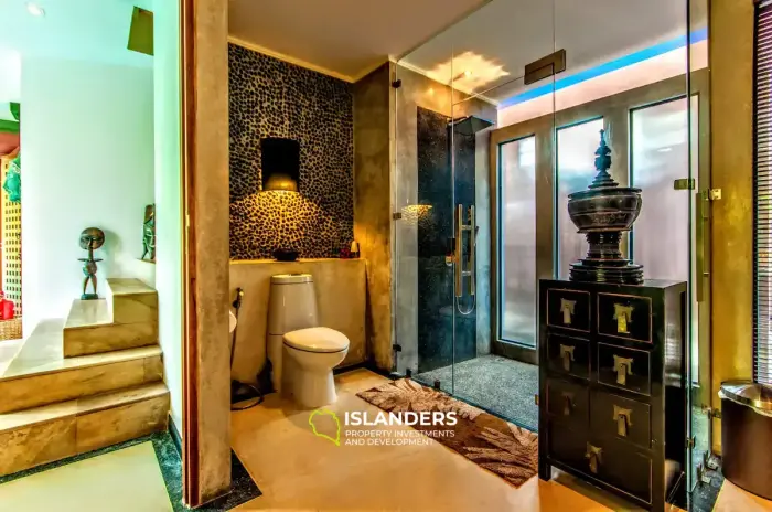 Villa avec piscine et 3 chambres de style balinais