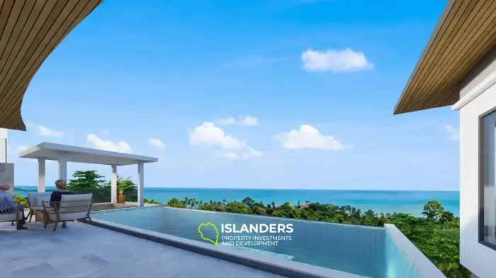 Villa avec 4 chambres et vue mer à Chaweng (en construction)