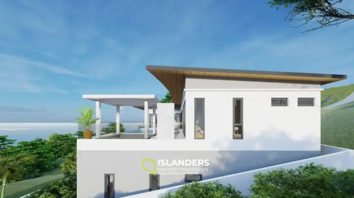 Villa avec 4 chambres et vue mer à Chaweng (en construction)