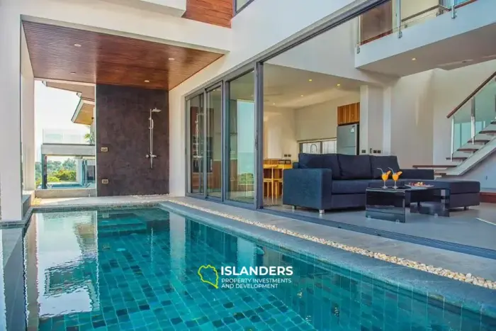 Voir la villa avec piscine de 2 chambres