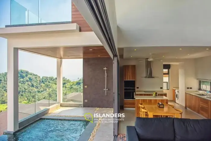 Voir la villa avec piscine de 2 chambres