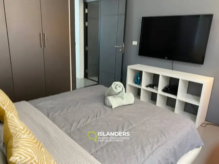 วิลล่า 2 ห้องนอนในคอมเพล็กซ์พร้อมสระว่ายน้ำส่วนกลางและห้องออกกำลังกาย