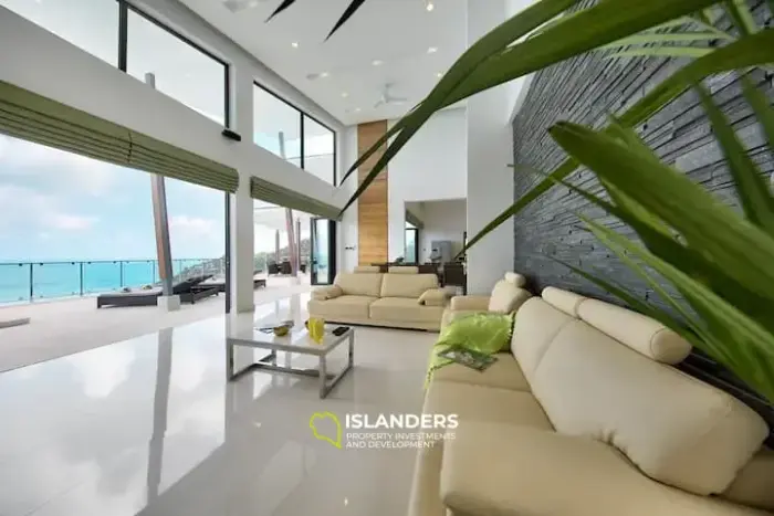 Elegant modern luxury 5* villa overlooking Chaweng beach