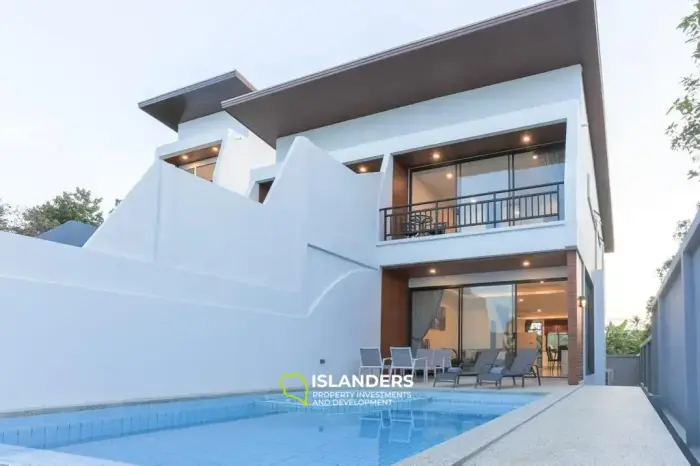 View villa 3 bedrooms with swimming pool near Chongmon beach