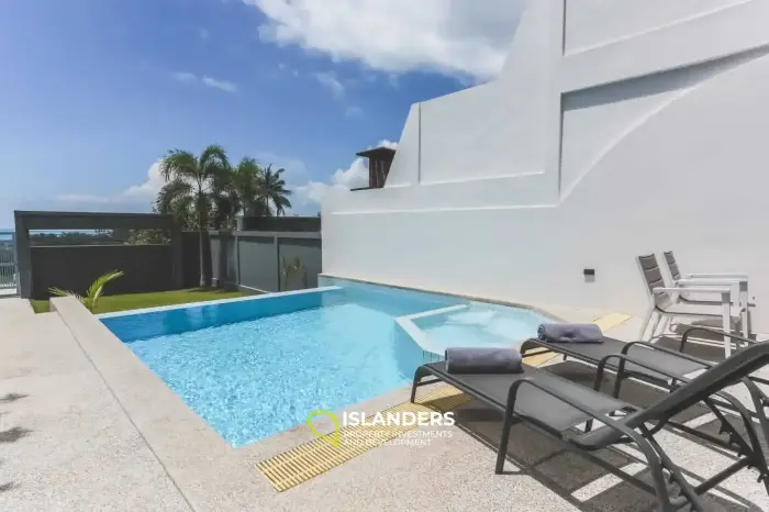 View villa 3 bedrooms with swimming pool near Chongmon beach