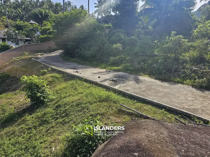 Terrain avec vue sur la mer Chaweng noi 1463 m2 12 millions La réglementation de construction est de 6 mètres de hauteur