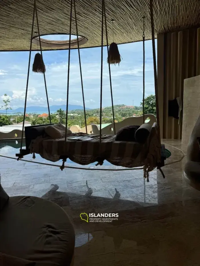 Villa única con vistas al mar en venta en Plai Laem, 3 dormitorios: ideal para compradores exigentes