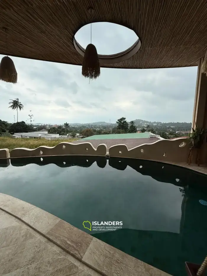 Villa única con vistas al mar en venta en Plai Laem, 3 dormitorios: ideal para compradores exigentes