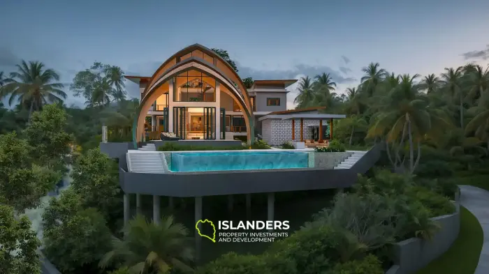 New Luxury Sea View Pool Villa for Sale in Lamai, Koh Samui