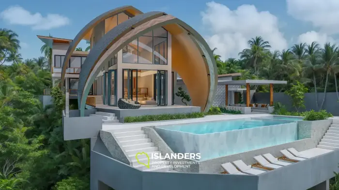 New Luxury Sea View Pool Villa for Sale in Lamai, Koh Samui