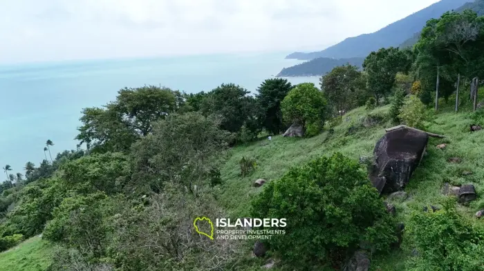 Atemberaubendes 25 Rai-Grundstück zum Verkauf in Than Sadet, Koh Phangan – Atemberaubender 270°-Meerblick 🌄