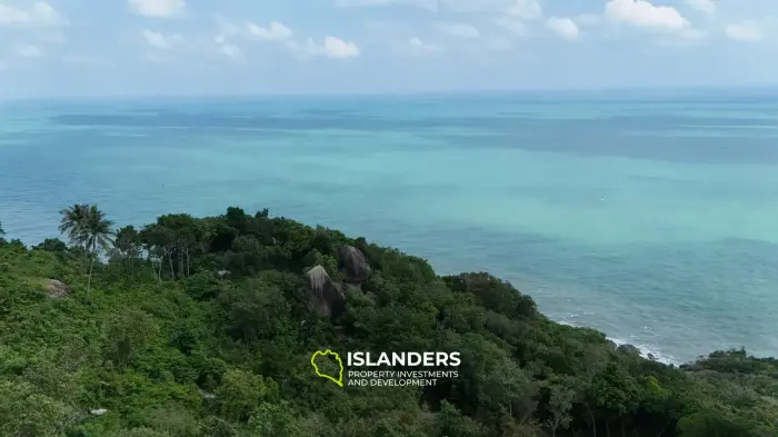 Atemberaubendes 25 Rai-Grundstück zum Verkauf in Than Sadet, Koh Phangan – Atemberaubender 270°-Meerblick 🌄