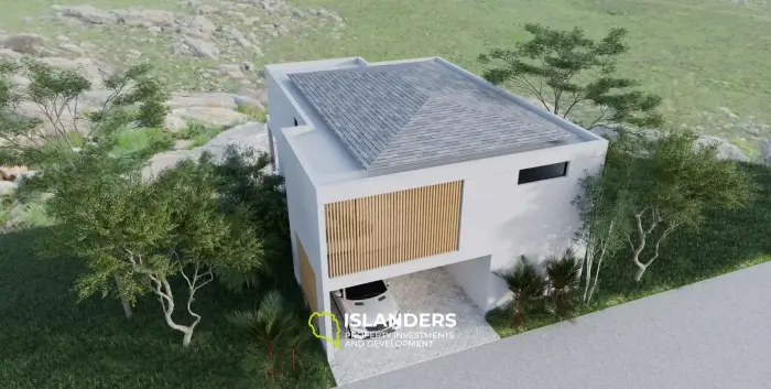 Zweistöckige Poolvilla mit 3 Schlafzimmern und Panoramablick auf das Meer