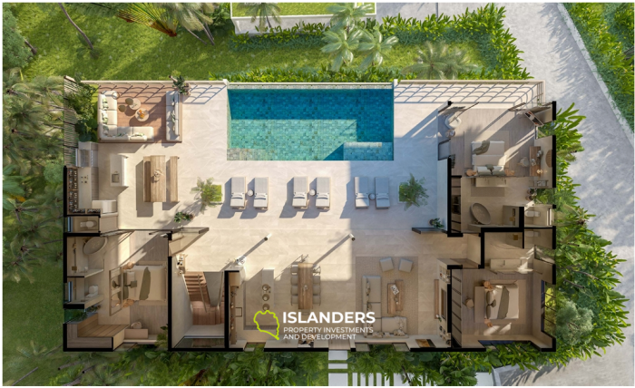 Pool villa 5 bdrm with stunning gulf views