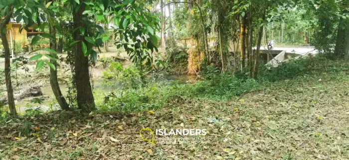 Small plot by the river 