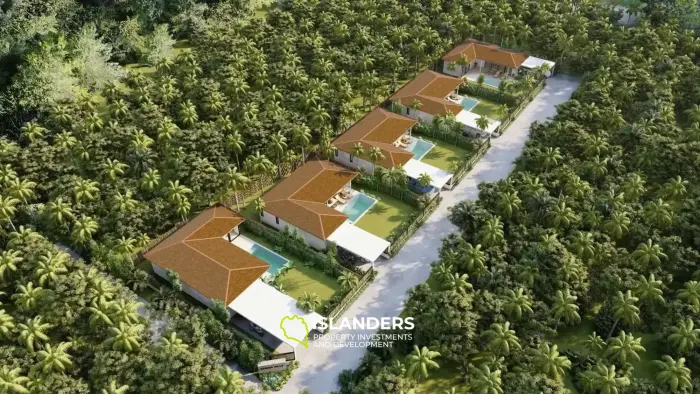 Villas tropicales de 2 chambres – sur plans