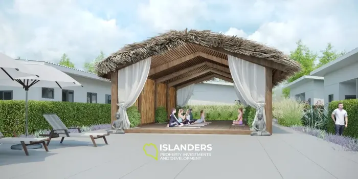 Phangan Tropical Villas – Maison de 3 chambres avec piscine commune pour les nomades numériques au paradis !