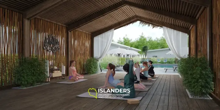 Phangan Tropical Villas – Maison de 3 chambres avec piscine commune pour les nomades numériques au paradis !