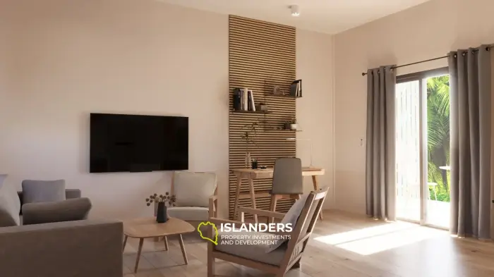 Phangan Tropical Villas – Maison de 3 chambres avec piscine commune pour les nomades numériques au paradis !