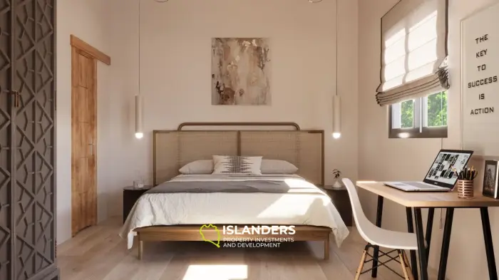 Phangan Tropical Villas – Maison de 3 chambres avec piscine commune pour les nomades numériques au paradis !