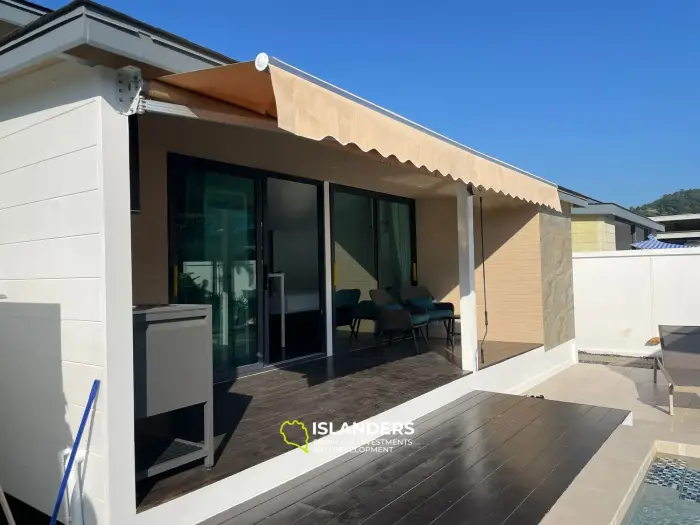 Villa de 2 dormitorios con piscina y una arquitectura cuidadosamente diseñada