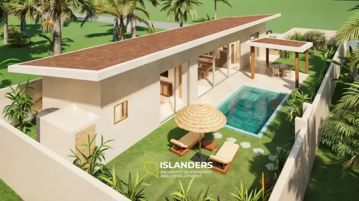 Spacious 3 bdrm pool villa in a quiet area with picturesque views 