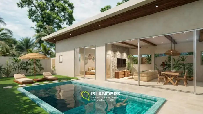 Spacious 3 bdrm pool villa in a quiet area with picturesque views 