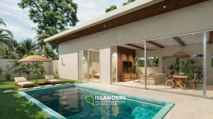 Spacious 3 bdrm pool villa in a quiet area with picturesque views 