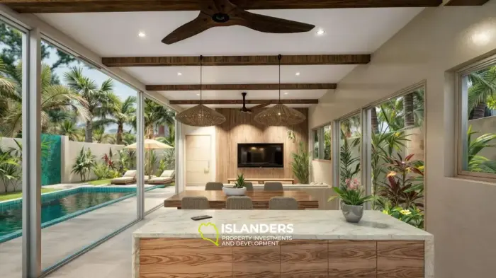 Spacious 3 bdrm pool villa in a quiet area with picturesque views 