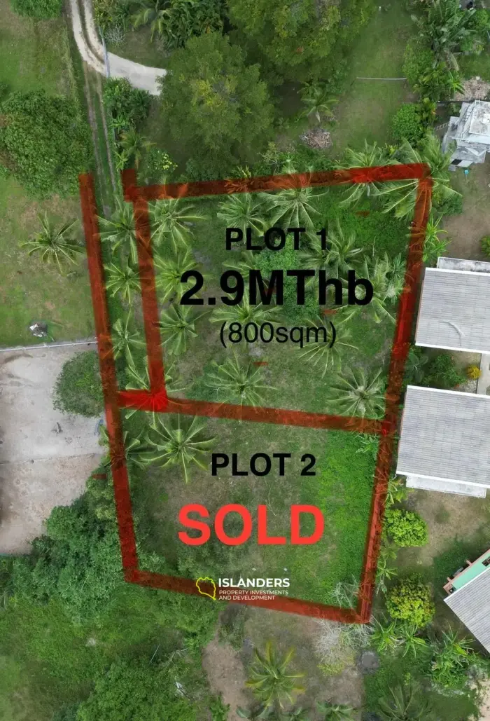 ที่ดินกว้างขวางใจกลางเกาะพะงัน – ทำเลทองสำหรับการพัฒนา