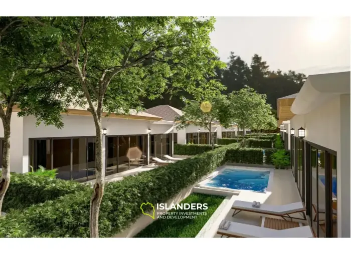 Komfortable 3-Schlafzimmer-Poolvilla in einem Wohnkomplex mit allen Annehmlichkeiten