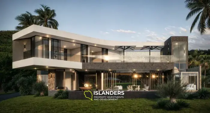 Stylish 4 bdrm pool villa in a prestigious area of ​​the island