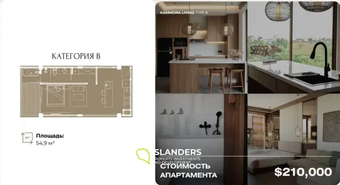 B class apartments in Kammora living complex Canggu No. 7