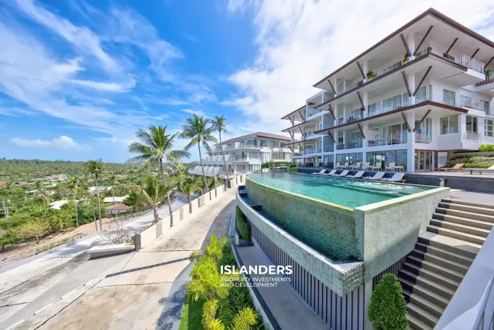 Condominio de 1 dormitorio con vista al mar.