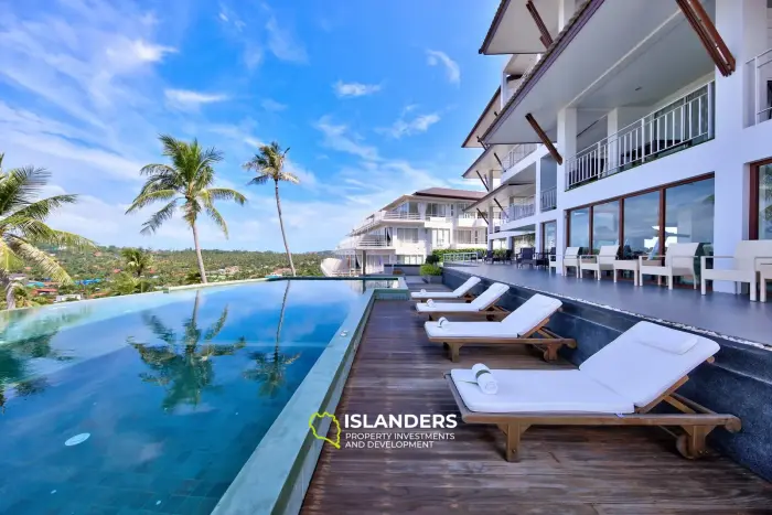 Condominio de 1 dormitorio con vista al mar.